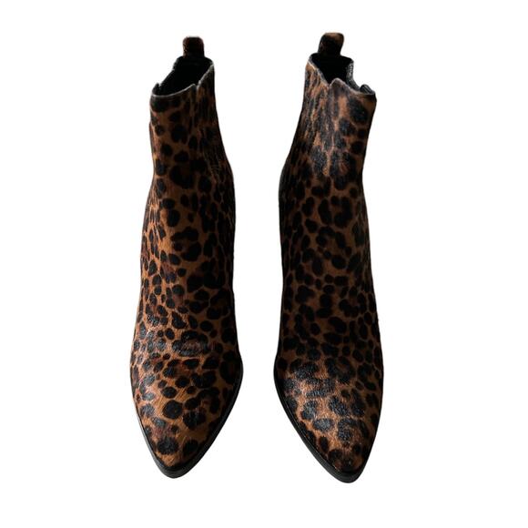 Marc Fisher Women’s Size 7.5M Animal Print‎ Cow Fur Alva Booties - Picture 2 of 8